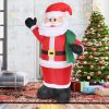 LED illuminated Christmas outdoor decoration, inflatable Santa Claus, Christmas lawn decoration, party decoration, Christmas gifts, children's toy gifts,