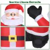 LED illuminated Christmas outdoor decoration, inflatable Santa Claus, Christmas lawn decoration, party decoration, Christmas gifts, children's toy gifts,