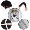 Halloween Decorations Spider Outdoor 49inch Halloween Spider with 126 inch Tarantula Mega Spider Web Hairy Poseable Scary Spider Outdoor Yard Creepy Decor Spider Stretch Cobweb