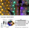 Christmas Net Mesh Lights: White net decorative lights, come with super bright 360 LEDs and UL Certified adapter. Low voltage plug, safety voltage for the human body. Enjoy the twinkling net lights pleasantly. Mesh panel size 9.8ft x 6.5ft with 16.5ft lead cable. Can be extended to a maximum of 3 light chains (maximum 1000 LED), to decorate your lighting area with the desired length,you can easily place and hang it in any place like a garden, balcony, porch, bush, patio, or fence. Christmas Net Mesh Lights: White net decorative lights, come with super bright 360 LEDs and UL Certified adapter. Low voltage plug, safety voltage for the human body. Enjoy the twinkling net lights pleasantly. Mesh panel size 9.8ft x 6.5ft with 16.5ft lead cable. Can be extended to a maximum of 3 light chains (maximum 1000 LED), to decorate your lighting area with the desired length,you can easily place and hang it in any place like a garden, balcony, porch, bush, patio, or fence. 8 Lighting Functions: Our Christmas string lights have 8 lighting modes: combination, in waves, sequential, slogs, chasing/flash, slow fade, twinkle/flash, and steady on. And it remembers the last set after cutting off the power, no need to reset the mode, The product has been updated with 29v voltage in safer, In order to have good lighting effects, we canceled the mother-in-child interface, Short-circuit protection design can ensure and maximize your family’s safety. IP44 Waterproof for Perfect decoration:With waterproof certified can be decorated both indoors&outdoors,such as Christmas/parties/Valentine's Day/wedding/home/window/bathroom/festival/Holiday/show/restaurant/hotel/commercial building/shopping center,etc,360° sparkle for a beautiful effect,Fit different occasions&environment,directly press the button on the transformer to change the modes.Power adapter is not waterproof and can meet normal use outside but not enough to put under water directly. Memory&Timer Function with 8 Lighting Modes: Just point the remote at the controller of the lights. 8 lighting modes -Combination, In waves, Sequential, Slo-glo, Chasing/flash, Slow fade, Twinkle/flash,Steady on. And built in timer function - 6H: 6 hours ON, 18 hours OFF Easy to Use&Great Outdoor Decorations: Low output adapter ensure the safety,Perfect for indoor and outdoor use, like home, bar, garden, patio, balcony, or wherever decorative light is needed. Ideal for Christmas party, Valentine's day, wedding, Home, Window, Bathroom, Halloween, Thanksgiving day, holiday, shows, restaurant, hotel, commercial building decoration. 9.8*6.5FT 360 led lights remote control*1 adaptor*1 controller*1 9.8*6.5FT LED lights