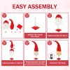 Christmas hat style Christmas tree, indoor and outdoor decorations for Christmas, home party decorations, Christmas tree with remote control of LED lights, curved Christmas hat tree at the top