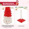 Christmas hat style Christmas tree, indoor and outdoor decorations for Christmas, home party decorations, Christmas tree with remote control of LED lights, curved Christmas hat tree at the top