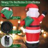 LED illuminated Christmas outdoor decoration, inflatable Santa Claus, Christmas lawn decoration, party decoration, Christmas gifts, children's toy gifts,