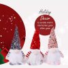 Three piece set of luminous Santa Claus dolls, handmade toys, Christmas elves, Christmas decorations, bedside decorations, Christmas gifts, and souvenirs