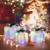 Christmas warm decoration, luminous gift box, lighting box, interior decoration, living room decoration, party decoration, Christmas gifts