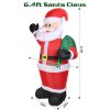 LED illuminated Christmas outdoor decoration, inflatable Santa Claus, Christmas lawn decoration, party decoration, Christmas gifts, children's toy gifts,