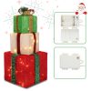 Christmas gift decoration box, gift box, LED lighting gift box, holiday decoration, box gift box, living room decoration, Christmas tree partner