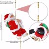 Climbing Santa Claus 9" Christmas Ornament Xmas Decoration Climbs Up and Down