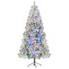 Snowflake Christmas tree decoration wreath, Christmas tree decoration, pine cone decoration, suitable for family holiday decoration flower strip, atmosphere light strip, colorful LED lights, 8 lighting modes