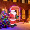 LED illuminated Christmas outdoor decoration, inflatable Santa Claus, Christmas lawn decoration, party decoration, Christmas gifts, children's toy gifts,