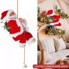 Climbing Santa Claus 9" Christmas Ornament Xmas Decoration Climbs Up and Down