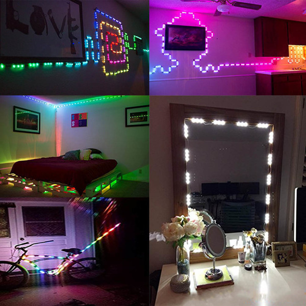 Ultrasonic Colorful Module+Remote Control+Power Atmosphere Lantern RGB 5050 LED Storefront Window LED Module Light Waterproof Letter Sign Lights US