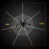 Halloween Decorations Spider Outdoor 49inch Halloween Spider with 126 inch Tarantula Mega Spider Web Hairy Poseable Scary Spider Outdoor Yard Creepy Decor Spider Stretch Cobweb