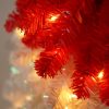 Christmas hat style Christmas tree, indoor and outdoor decorations for Christmas, home party decorations, Christmas tree with remote control of LED lights, curved Christmas hat tree at the top