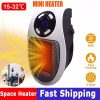 Portable Plug in Wall Space Heater Digital Timer Electric Personal Heater Fan US