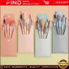 8PCS Makeup Brushes with Bag,Cosmetic Brushes for Face Foundation Blush Eye Shadow(Cyan)