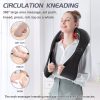 Neck and Back Massager with Heat,Electric Deep Tissue Kneading Massage Pillow for Shoulder, Back and Neck, Muscle Pain Relief, Use at Home Car Office(No shipments on weekends)