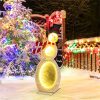 Christmas decoration snowman, outdoor courtyard lighting, luminous snowman