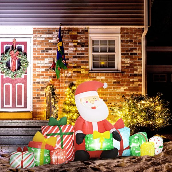 Inflatable Santa Claus LED lights, Christmas decorations, Christmas ornaments, outdoor Christmas decorations