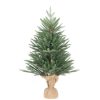 3 FT Tabletop Artificial Mini Christmas Tree with Cloth Bag Base for Bedroom Table Desk Porch, Small Xmas Tree with 100 Branch Tips for Home Office Store Holiday Deco, Green