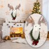 Lighted Christmas Wall Decor Reindeer Head, 39" Pre-lit 3D Rudolph Hanging Wreath for Front Door Window Indoor Outdoor Xmas Decor Lighted Holiday Displays