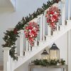 Christmas Candy Wreath Garlands Decor Front Door Wall Hanging Home Decoration