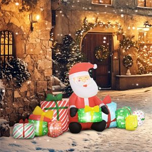 Inflatable Santa Claus LED lights, Christmas decorations, Christmas ornaments, outdoor Christmas decorations