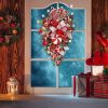 Christmas Candy Wreath Garlands Decor Front Door Wall Hanging Home Decoration