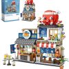 4 PACK Brick Building Set for Kids, 2969 PCS Building Blocks Kit Japanese Street Building Toy Set Gift for 6-15 Years Old Kid and Adult