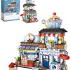 4 PACK Brick Building Set for Kids, 2969 PCS Building Blocks Kit Japanese Street Building Toy Set Gift for 6-15 Years Old Kid and Adult